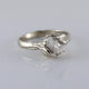 White Gold Raw Diamond Engagement Ring, Made to Order Wedding Ring, Uncut Rough Diamond Forever Ring, Promise Ring by Dawn Vertrees Jewelry