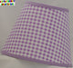 Gingham Lilac Fabric Lamp Shade (10 Sizes to Choose From!!!)