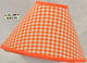 Gingham Orange Fabric Lamp Shade (10 Sizes to Choose From!!!)