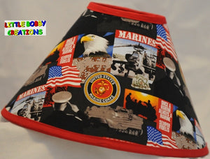 US Military Marine Corp Semper Fi Fabric Lamp Shade (10 Sizes to Choose From!)