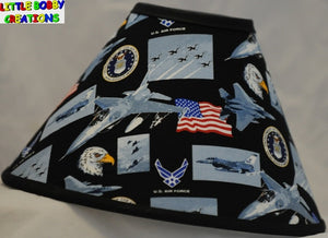 US Military Air Force Fabric Lamp Shade (10 Sizes to Choose From!)