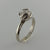 White Gold Raw Diamond Engagement Ring, Made to Order Wedding Ring, Uncut Rough Diamond Forever Ring, Promise Ring by Dawn Vertrees Jewelry