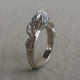 Twig Engagement Ring, 14k Twig & Leaf Diamond Solitaire Ring, Engagement Ring or Promise Ring by Dawn Vertrees