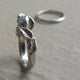 Twig Engagement Ring, Raw Uncut Diamond Bridal Set, 14k Gold Wedding Ring, Wedding, Stacking Ring with Rough Diamond Ring by Dawn Vertrees