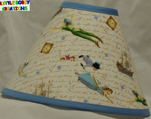 Disney Peter Pan Fabric Lamp Shade (10 Sizes to Choose From) (NOTICE: We WILL NOT Sell this Fabric Seperately)