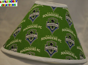 Soccer MLS Seattle Sounders Fabric Lamp Shade (10 Sizes to Choose From)