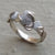 Raw Diamond Engagement Ring - 14K White Gold and Rough Diamond Wedding Ring, Promise Ring by Dawn Vertrees