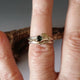 Made to Order 14k Leaf & Twig Sapphire Wedding Set, Leaf and Twig Diamond Bridal Set, Round Diamond, Hand Sculpted by Dawn Vertrees
