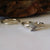 Twig Engagement Ring, Hand Sculpted 14k White Gold Rough Diamond Bridal Set, Cruelty Free, Hand Sculpted Rings by Dawn Vertrees