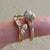 Twig & Leaf Engagement Ring, 14K Yellow Gold Raw Uncut White or Black Diamond Bridal Set, Twig Ring Guard or Solitaire Wrap by Dawn Vertrees