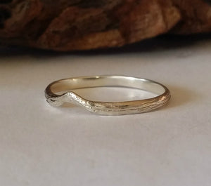 Branch Wedding Band, 14k, 18k Gold Wedding Band, Twig Wedding Band, Hand Sculpted Gold Wedding Ring by Dawn Vertrees