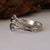Hand Sculpted Sterling Silver Mens Wedding Band, Twig Engagement Band, Silver Mens Ring by Dawn Vertrees Jewelry