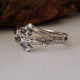 Hand Sculpted Sterling Silver Mens Wedding Band, Twig Engagement Band, Silver Mens Ring by Dawn Vertrees Jewelry