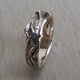 Leaf & Twig Wedding Band, Silver Tree Branch Ring, Leaf Ring, Twig Ring, Twig Wedding Band, Branch Band by Dawn Vertrees