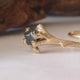 18k Twig Engagement Ring, Raw Uncut White or Black Diamond Branch Bridal Set, 18k Gold, Promise ring Hand Sculpted by Dawn Vertrees