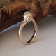 Twig Engagement Ring, Raw Uncut Rough Diamond Engagement Ring, Made to Order Leaf Engagement Ring or Promise Ring in Gold by Dawn Vertrees