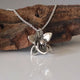 Dendrobium Necklace, Silver Orchid Necklace, Silver Orchid Necklace, Silver Necklace, Dendrobium Orchid, Wedding Bridesmaid Gifts by Dawn