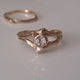 Twig Engagement Ring, 14K, 18k, Diamond Ring, Unique Engagement Ring, Moissanite Wedding Ring Set, Branch Anniversary Ring, Promise ring