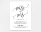 Bridal Shower Invitation, Bridal Shower Invites, Wedding Shower Invitation, Miss to Mrs, Rustic Wedding, Bliss Paper Boutique #BPB203_12