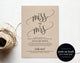 Bridal Shower Invitation, Bridal Shower Invites, Wedding Shower Invitation, Miss to Mrs, Rustic Wedding, Bliss Paper Boutique #BPB203_12