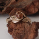 Gold Wedding Ring, Leaf and Twig Engagement Ring, Rose Cut Diamond Engagement Ring, Made to Order Leaf Engagement Ring in Gold by Dawn