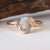 Twig Engagement Ring, Raw Uncut Rough Diamond Engagement Ring, Made to Order Leaf Engagement Ring or Promise Ring in Gold by Dawn Vertrees