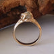 Twig Engagement Ring, Raw Uncut Rough Diamond Engagement Ring, Made to Order Leaf Engagement Ring or Promise Ring in Gold by Dawn Vertrees