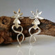 Ghost Orchid Earrings, Sterling Silver, Nature Jewelry, Gifts for Her, by Dawn Vertrees