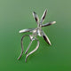 Ghost Orchid Pendant, Sterling Silver Ghost Orchid Pendant, Silver Orchid, Orchid Jewelry, Nature Jewelry