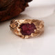 Raw Gemstone Mens Wedding Band in Gold, Raw Diamond, Sapphire or Ruby, One-of-a-kind hand sculpted Mens Twig Wedding Band by Dawn Vertrees