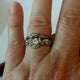 RESERVED LISTING: Sterling Silver Leaf, Twig and Vine Ring, Solitaire Only