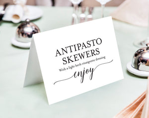 Buffet Sign, Buffet Food Sign, Buffet Cards, Food Labels, Tented Cards, Food Stations, Wedding Template, PDF Instant Download #BPB310_65