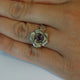 Rose Engagement Ring, Gold, Flower Engagement Ring, Sapphire, Diamond Engagement Ring, Hand Sculpted Engagement Ring by Dawn Vertrees